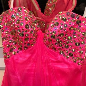 Hot pink Prom dress